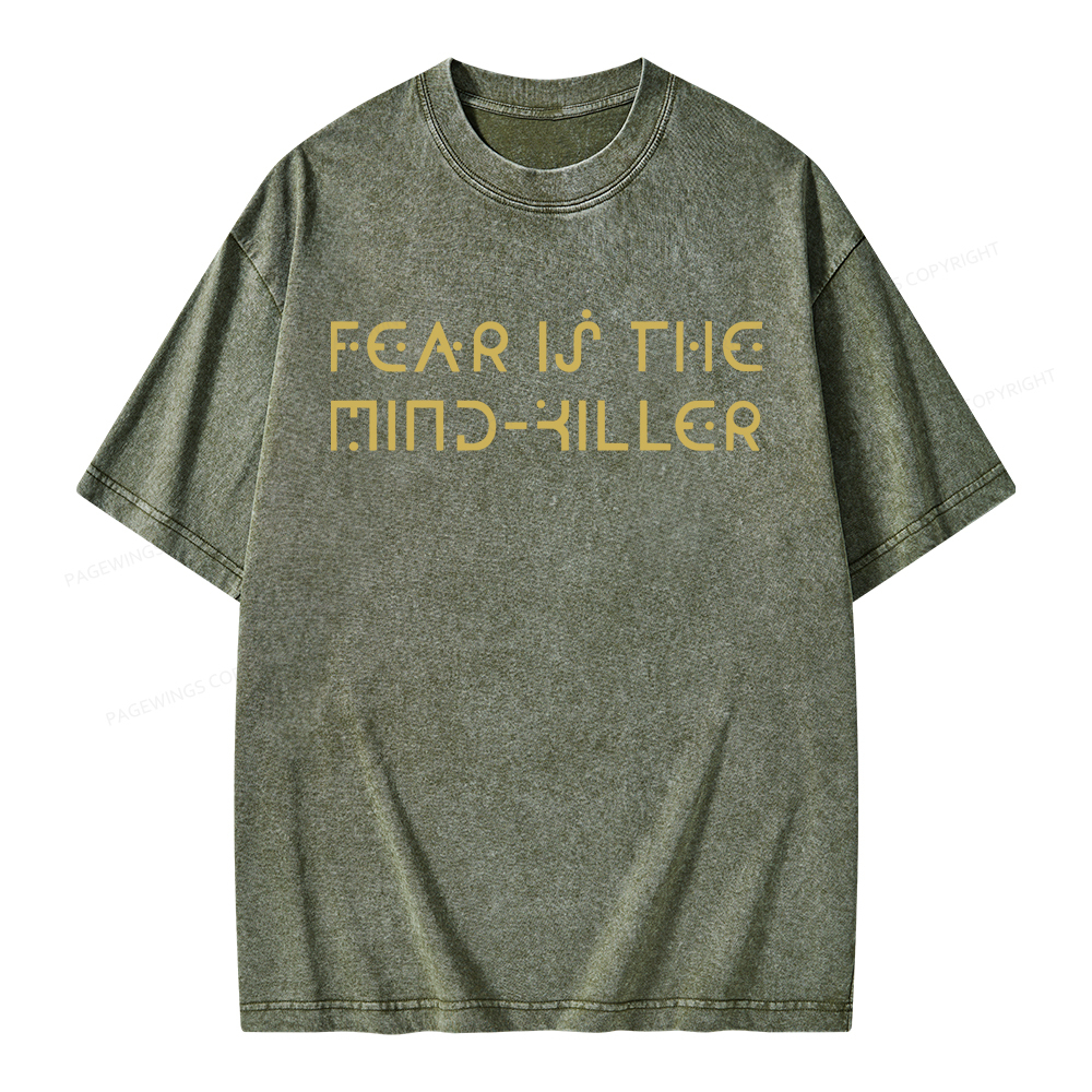 Pagewings Fear Is The Mind-Killer Unisex Washed T-shirt