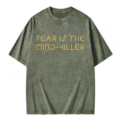Pagewings Fear Is The Mind-Killer Unisex Washed T-shirt