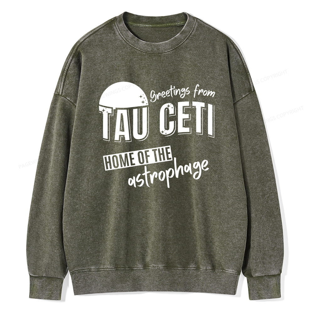 Pagewings Science Fiction Lover Unisex Washed Sweatshirt