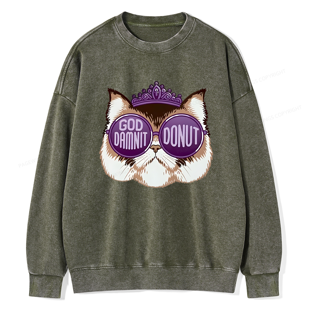 Pagewings Sci-Fi Book Lover Unisex Washed Sweatshirt