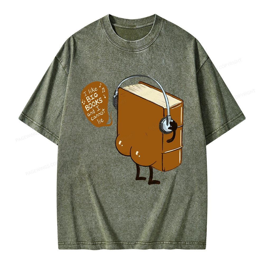 Pagewings Big Books Unisex Washed T-shirt