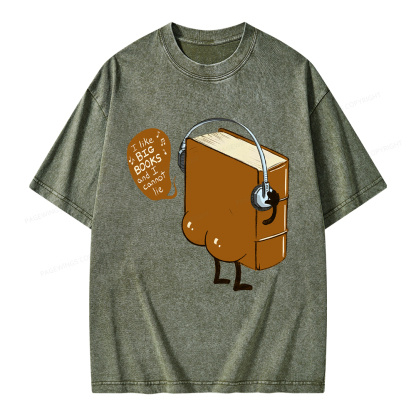 Pagewings Big Books Unisex Washed T-shirt