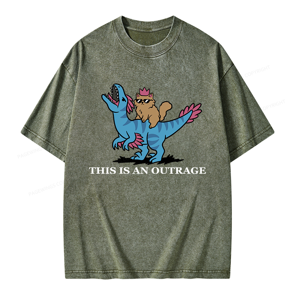 Pagewings Fantasy Book Reader Unisex Washed T-shirt