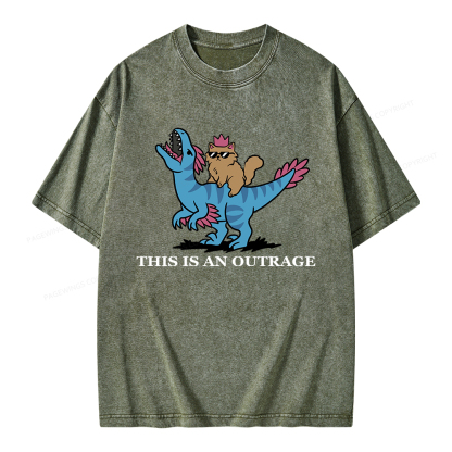 Pagewings Fantasy Book Reader Unisex Washed T-shirt