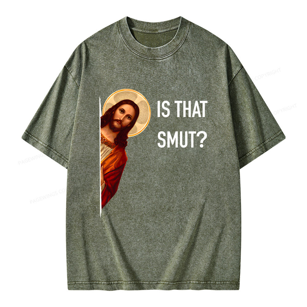 Pagewings Is That Smut Unisex Washed T-shirt