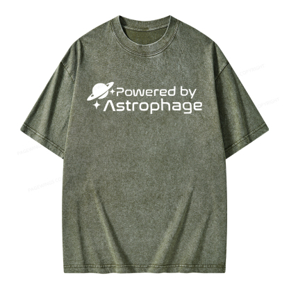 Pagewings Powered By Astrophag Unisex Washed T-shirt