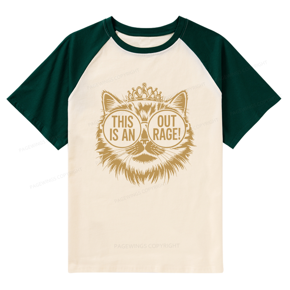 Pagewings This Is An Outrage Raglan T-shirt