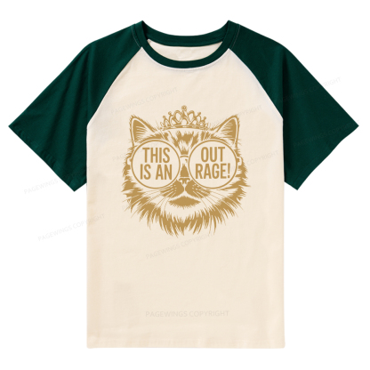 Pagewings This Is An Outrage Raglan T-shirt