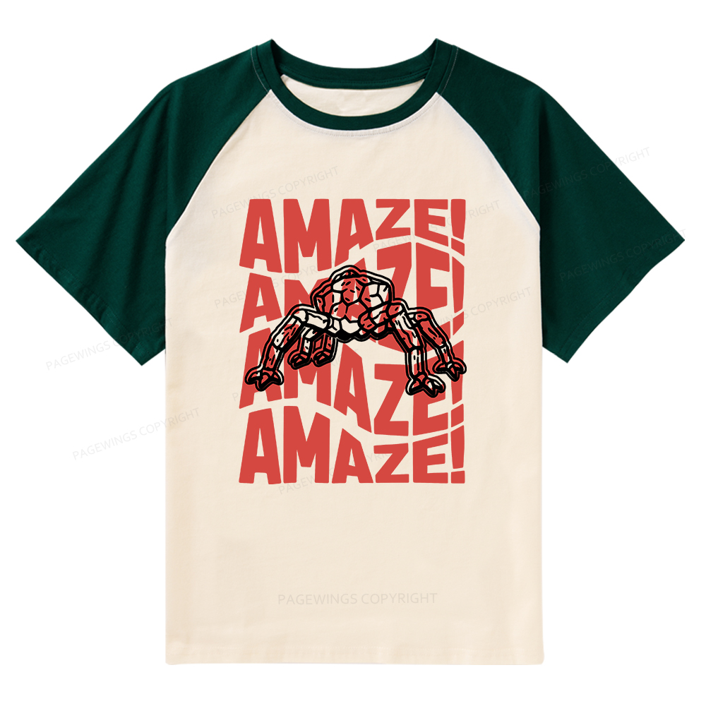 Pagewings Space Raglan T-shirt