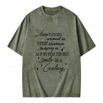 Pagewings Slares Flickred Around Us Unisex Washed T-shirt