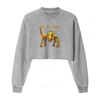 Pagewings Read Sci-Fi Washed Crop Sweatshirt