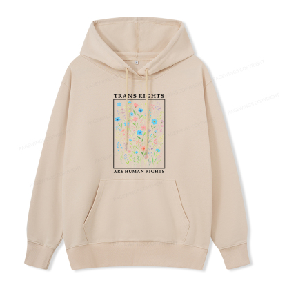 Pagewings Trans Rights Are Human Rights Unisex Classic Hoodie