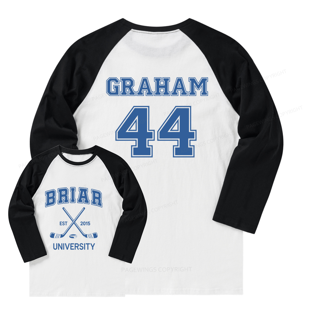 Pagewings Hockey Romance Long Sleeve Raglan T-shirt
