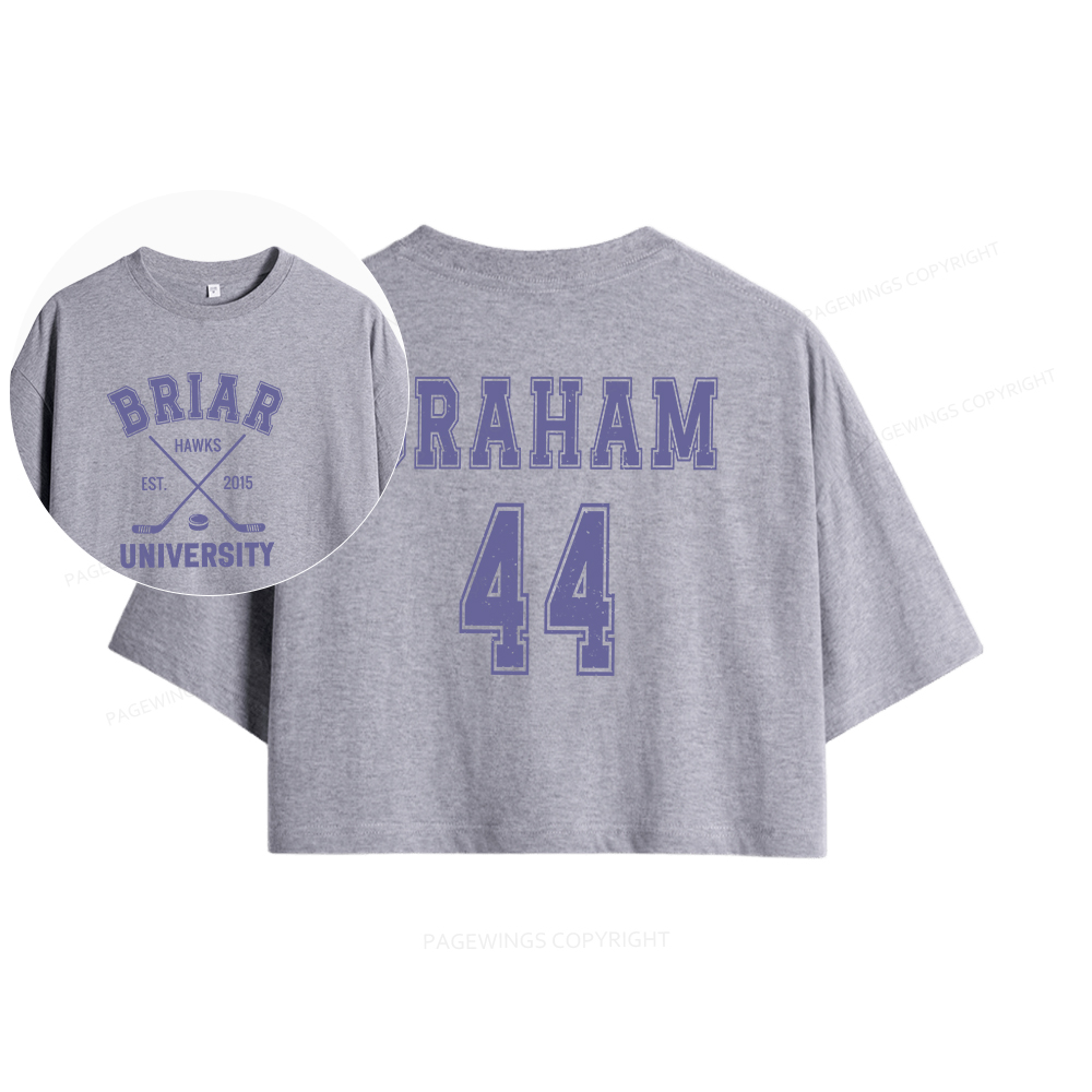 Pagewings Hockey Romance Women Crop Tops