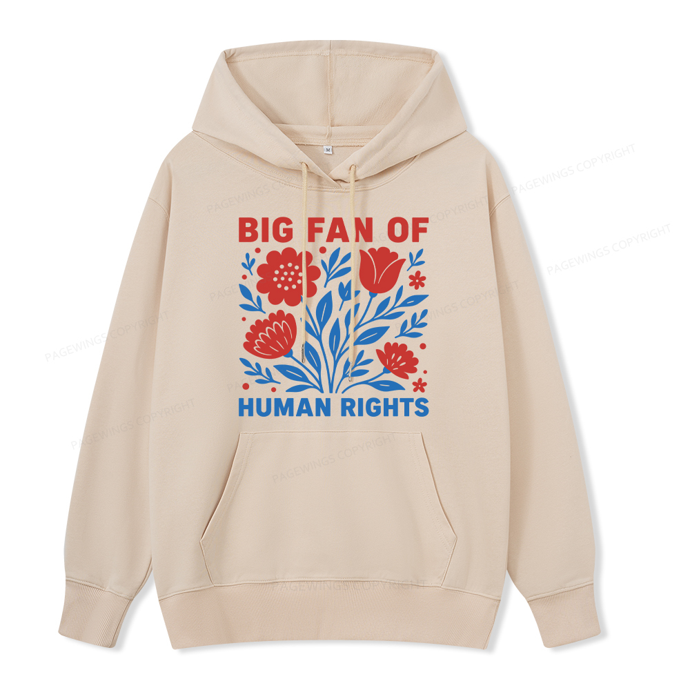 Pagewings Big Fan Of Human Rights Unisex Classic Hoodie
