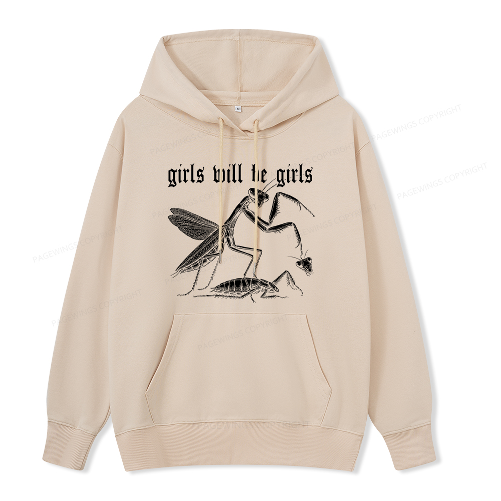 Pagewings Girls Will Be Girls Unisex Classic Hoodie