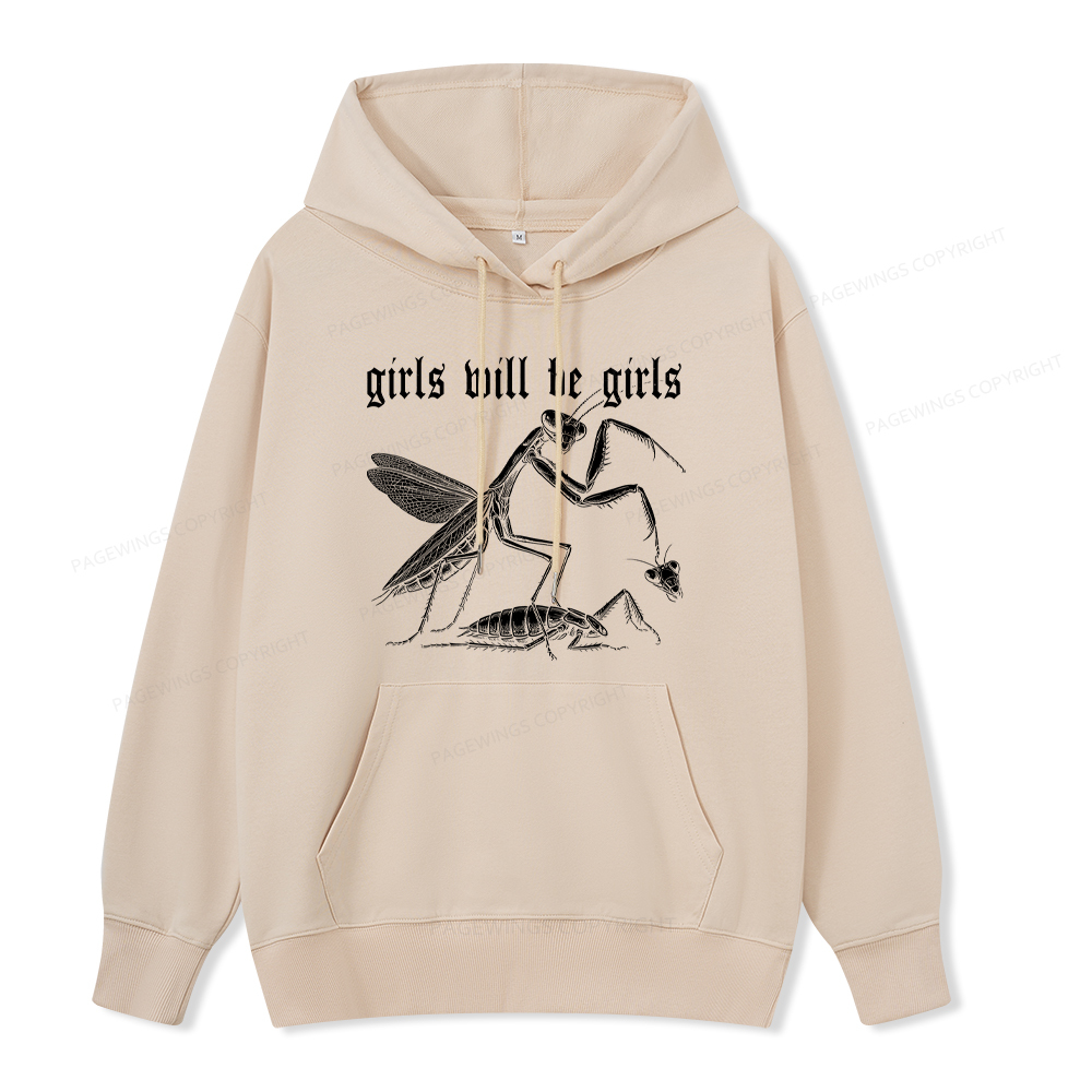 Pagewings Girls Will Be Girls Unisex Classic Hoodie