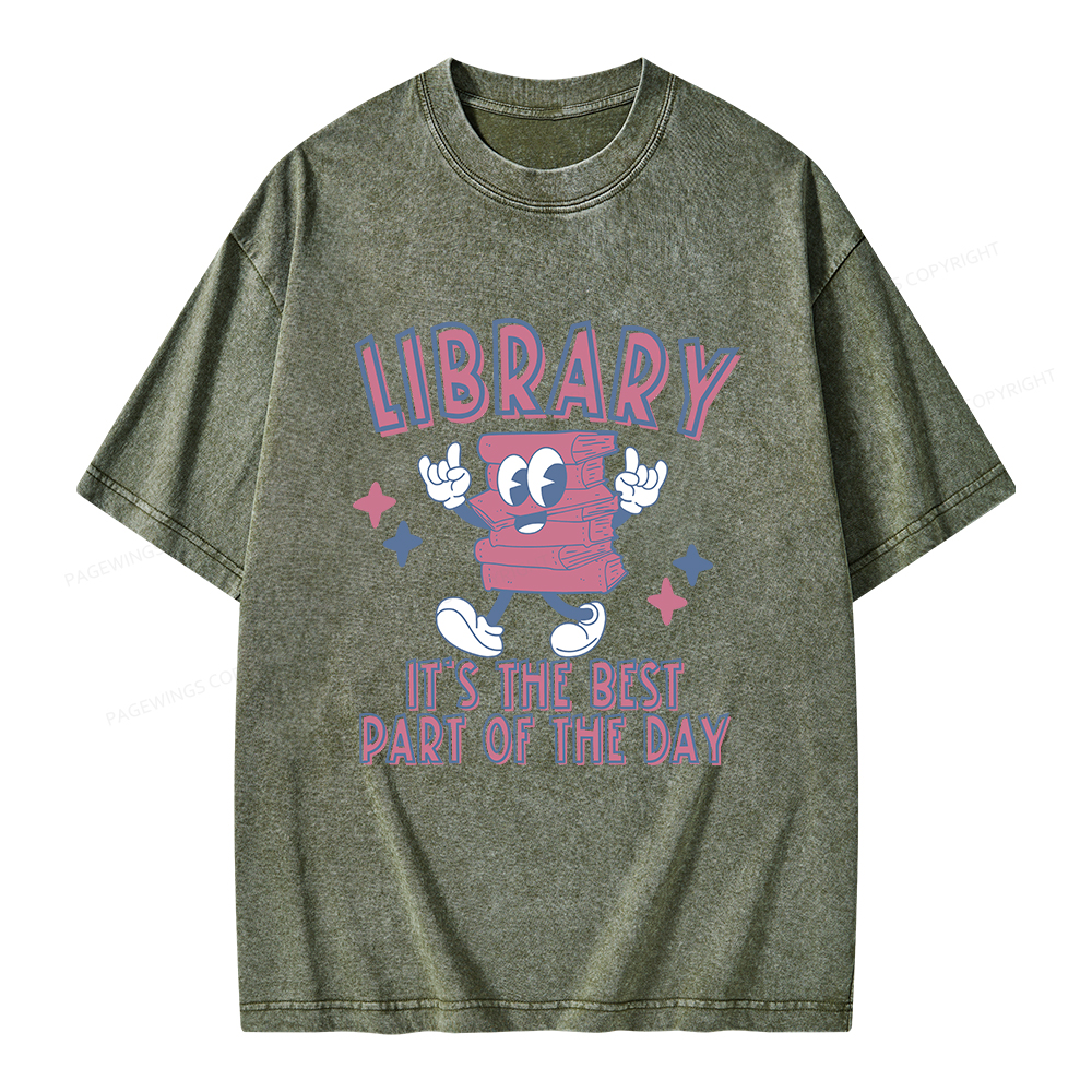 Pagewings It's The Best Part Of The Day Unisex Washed T-shirt