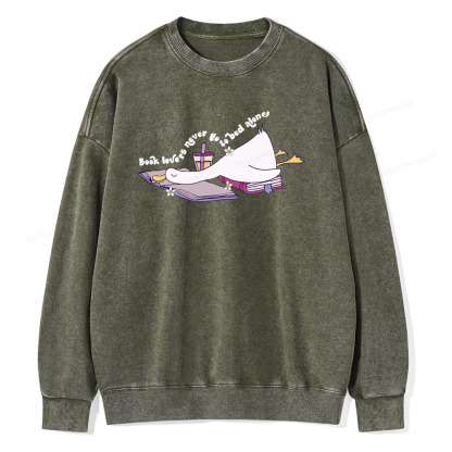 Pagewings Cute Trendy  Design for Shirt Unisex Washed Sweatshirt