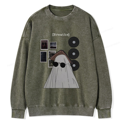 Pagewings Books Music And Life Photos Define Me Unisex Washed Sweatshirt