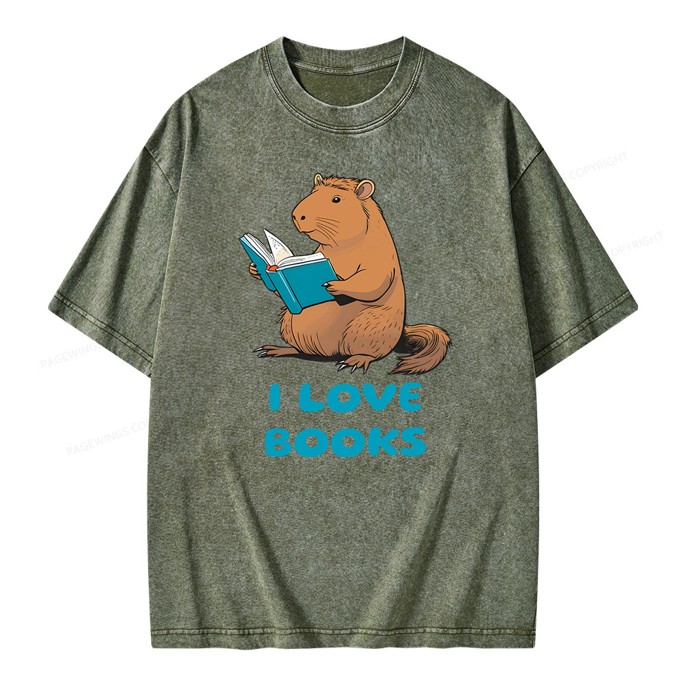 [Copy]Pagewings Week and Library Unisex Washed T-shirt