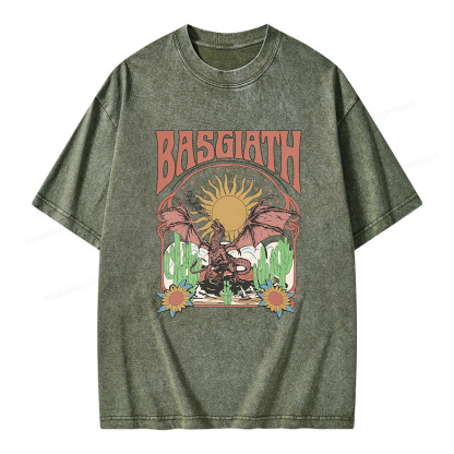 Pagewings Basgiath War College Dragon Rider Unisex Washed T-shirt