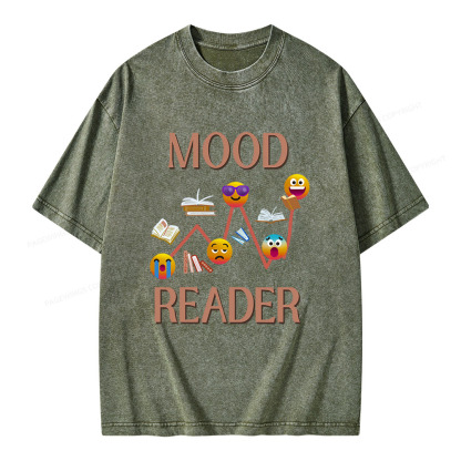 Pagewings Mood Reader Unisex Washed T-shirt
