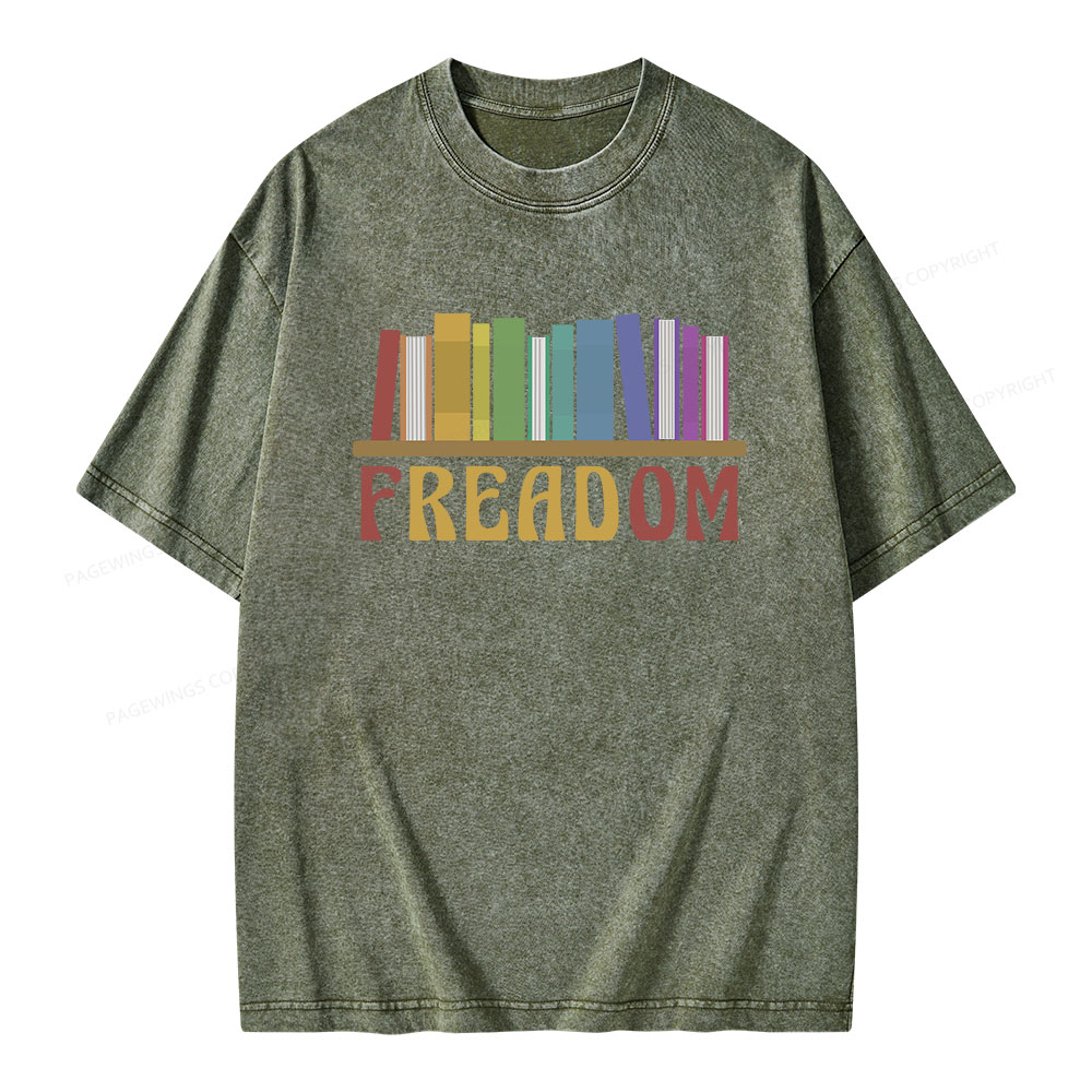 Pagewings Freadom Unisex Washed T-shirt