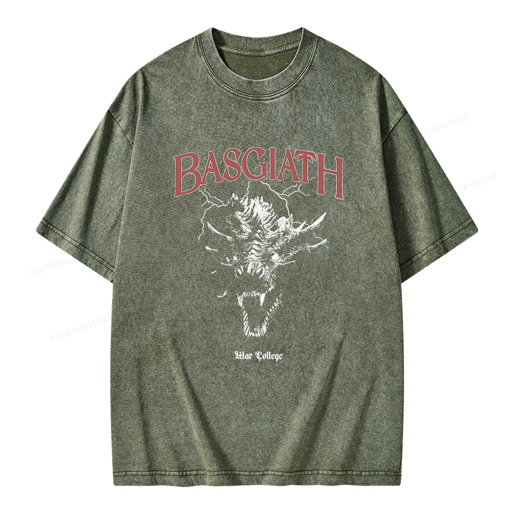 Pagewings Basgiath war college Unisex Washed T-shirt