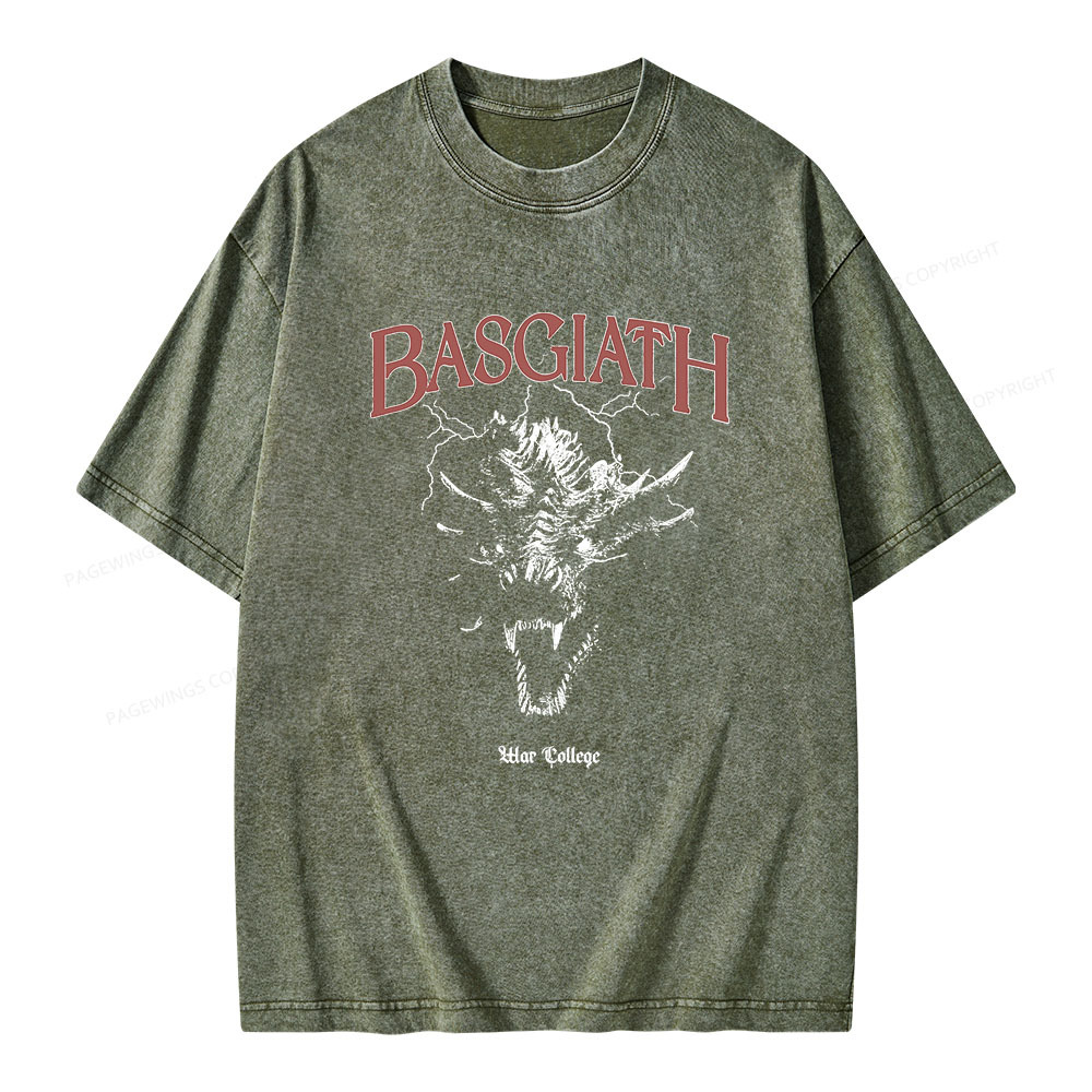 Pagewings Basgiath war college Unisex Washed T-shirt