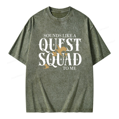 Pagewings Quest Squad Unisex Washed T-shirt