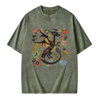 Pagewings Fantasy Reader Unisex Washed T-shirt