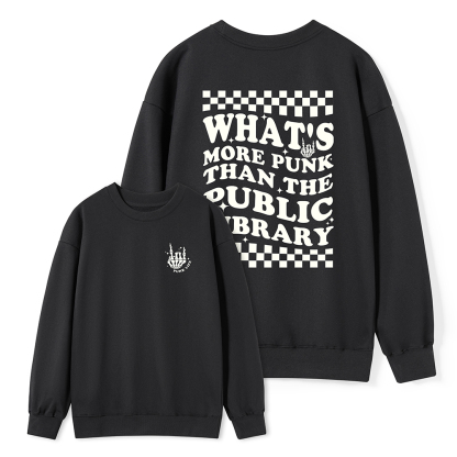 Pagewings punk the public library Unisex Classic Sweatshirt