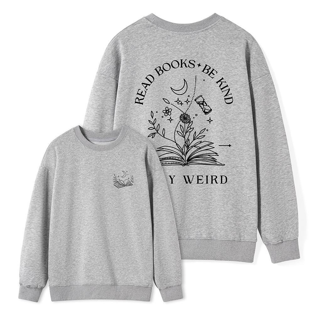 Pagewings Comfort Colors Read Books Be Kind Stay Unisex Classic Sweatshirt