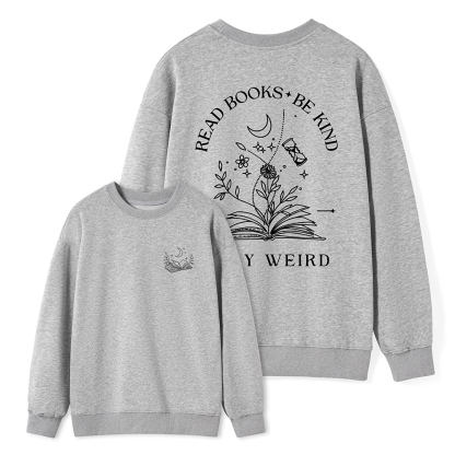 Pagewings Comfort Colors Read Books Be Kind Stay Unisex Classic Sweatshirt
