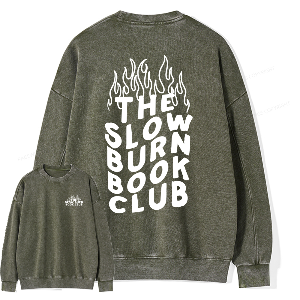 Pagewings Booktok Alt Clothes Aesthetic Book Shirt Unisex Washed Sweatshirt