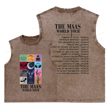Pagewings World Tour Unisex Washed Tank Top