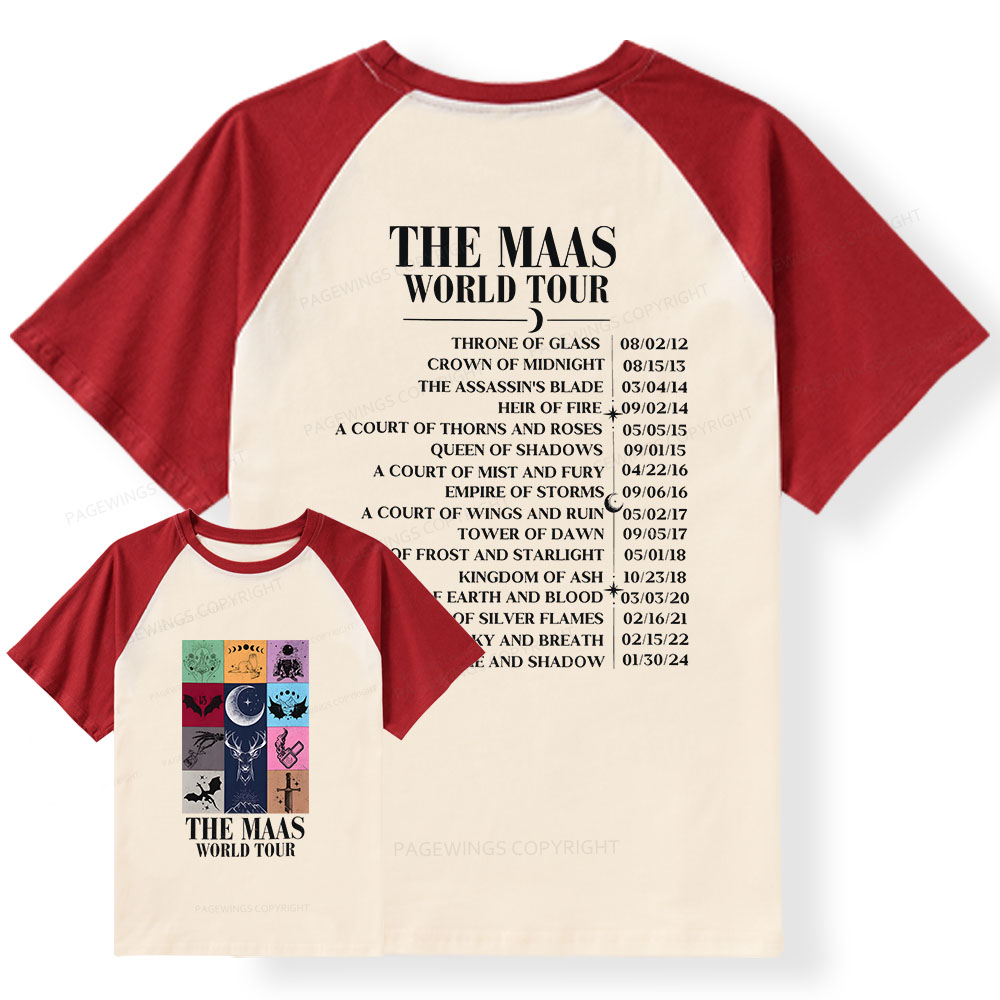 Pagewings World Tour Raglan T-shirt