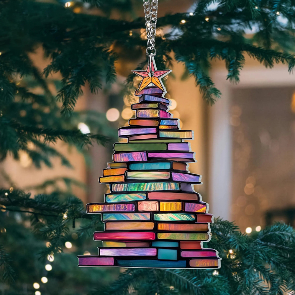 Pagewings Christmas Book Tree Ornament