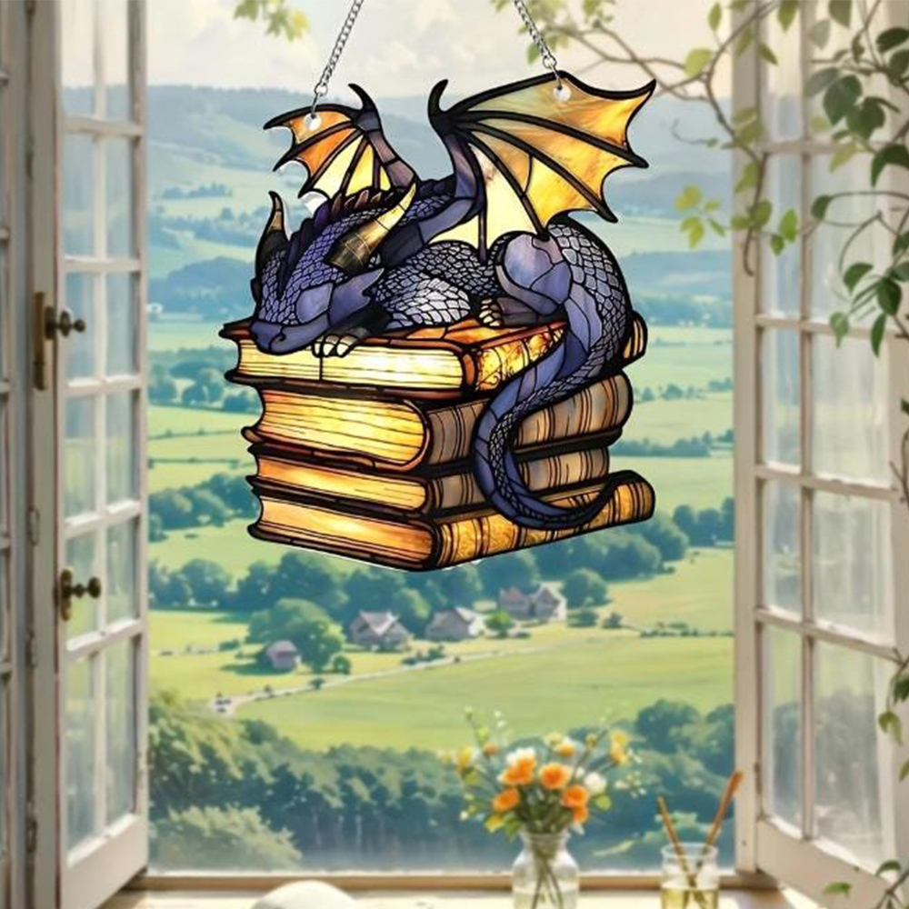 Pagewings Book Dragon Ornament