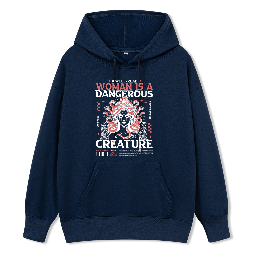 Pagewings  A Well-Read Woman is A Dangerous Creature Unisex Classic Hoodie