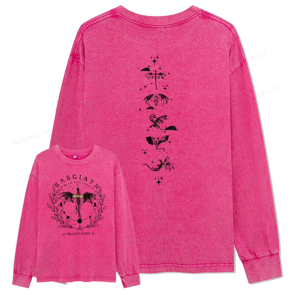 Pagewings Fantasy Team Unisex Washed Long Sleeve T-shirt