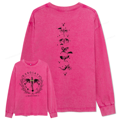 Pagewings Fantasy Team Unisex Washed Long Sleeve T-shirt