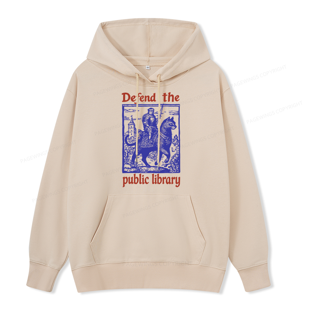 Pagewings Defend the Public Library Unisex Classic Hoodie