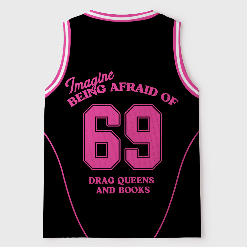 Pagewings Imagine Being Afraid Of Drag Queens And Books Unisex Mesh Tank Top