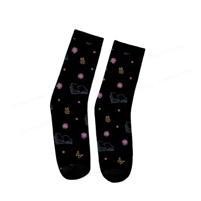 Pagewings Read Banned Books Shirt, Social Justice Gift Socks