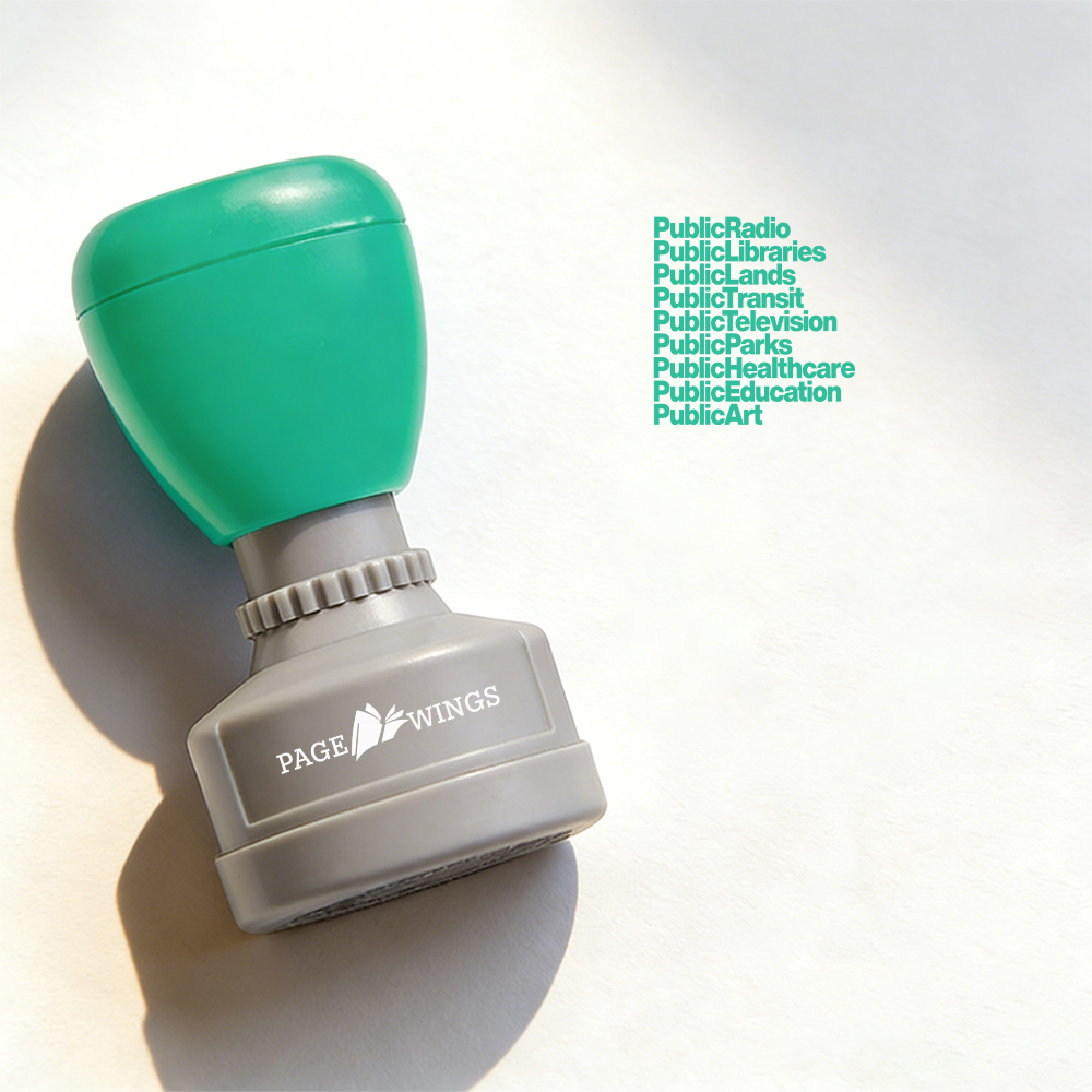 Pagewings Personalized Public Libraries Stamp