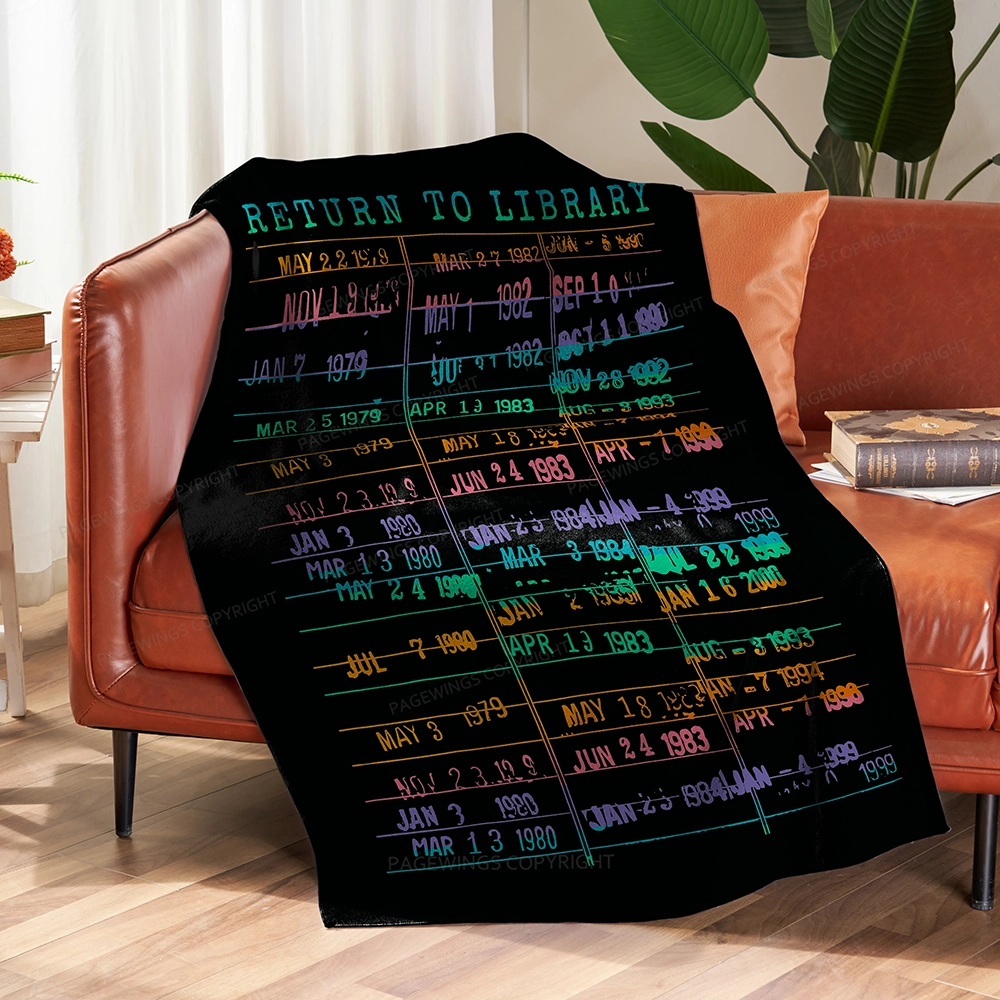 Pagewings Return To Library Unisex Blanket
