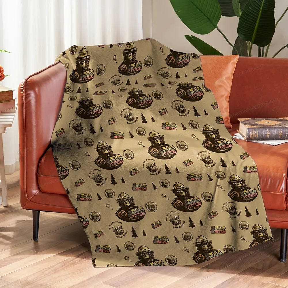 Pagewings Only You Can Prevent Book Burnings Blanket