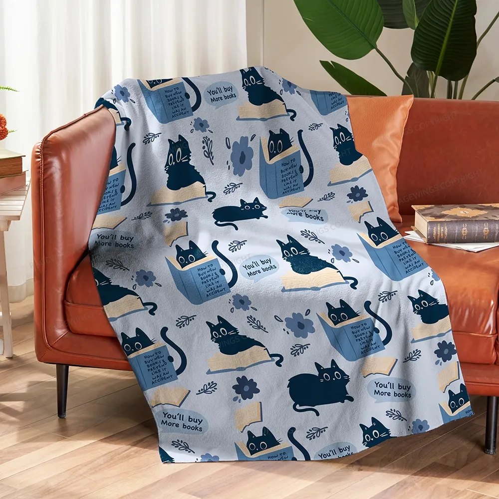 Pagewings You'll Buy More Books Blanket